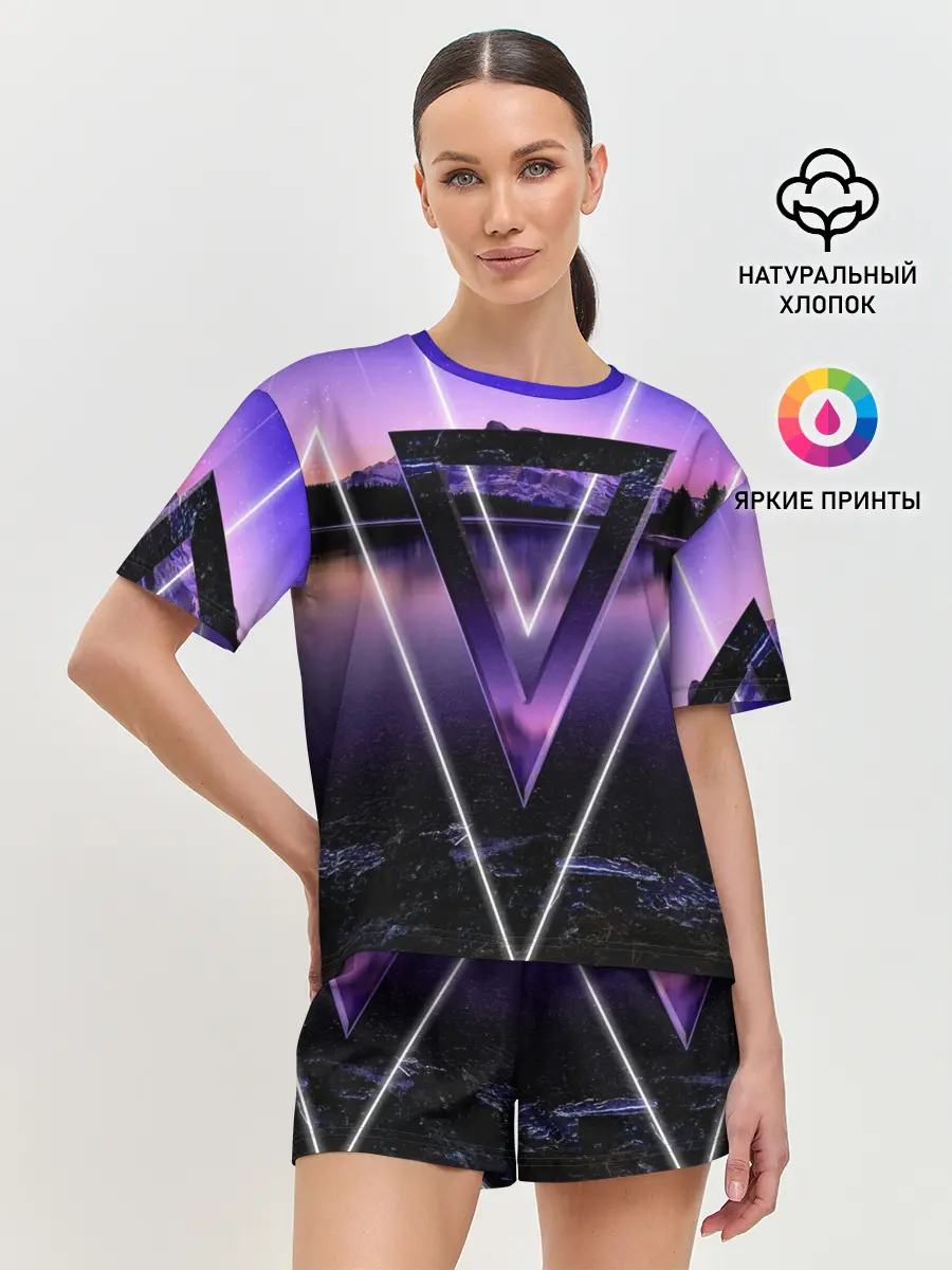 Женская пижама с шортами / ОЗЕРО