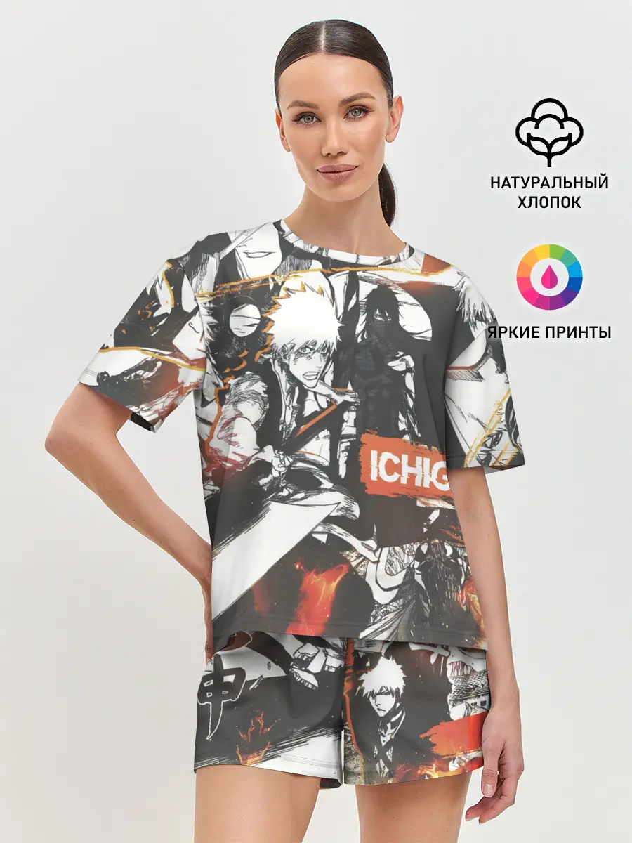 Женская пижама с шортами / Bleach Блич Ичиго Курасаки