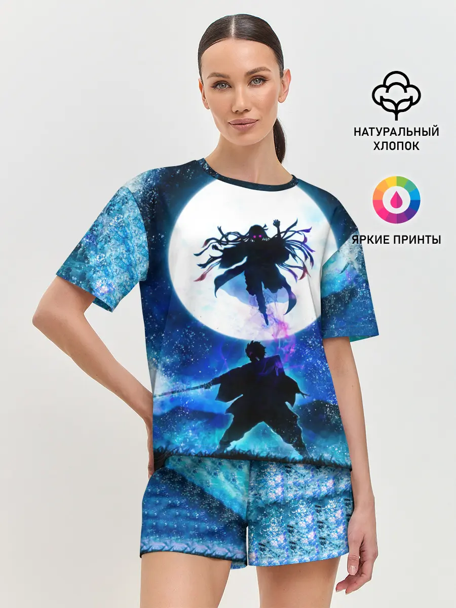 Женская пижама с шортами / Клинок рассекающий демонов