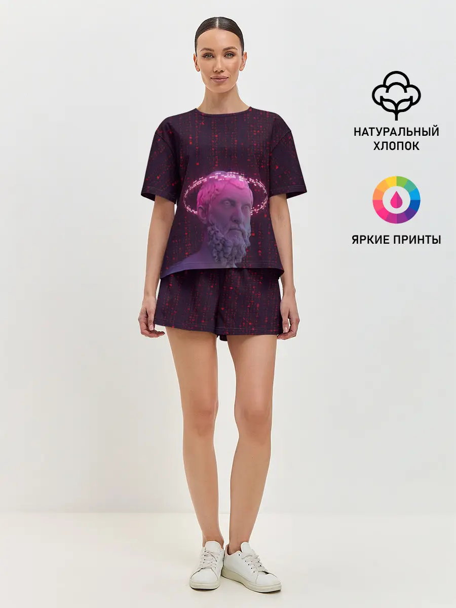 Женская пижама с шортами / Мудрец