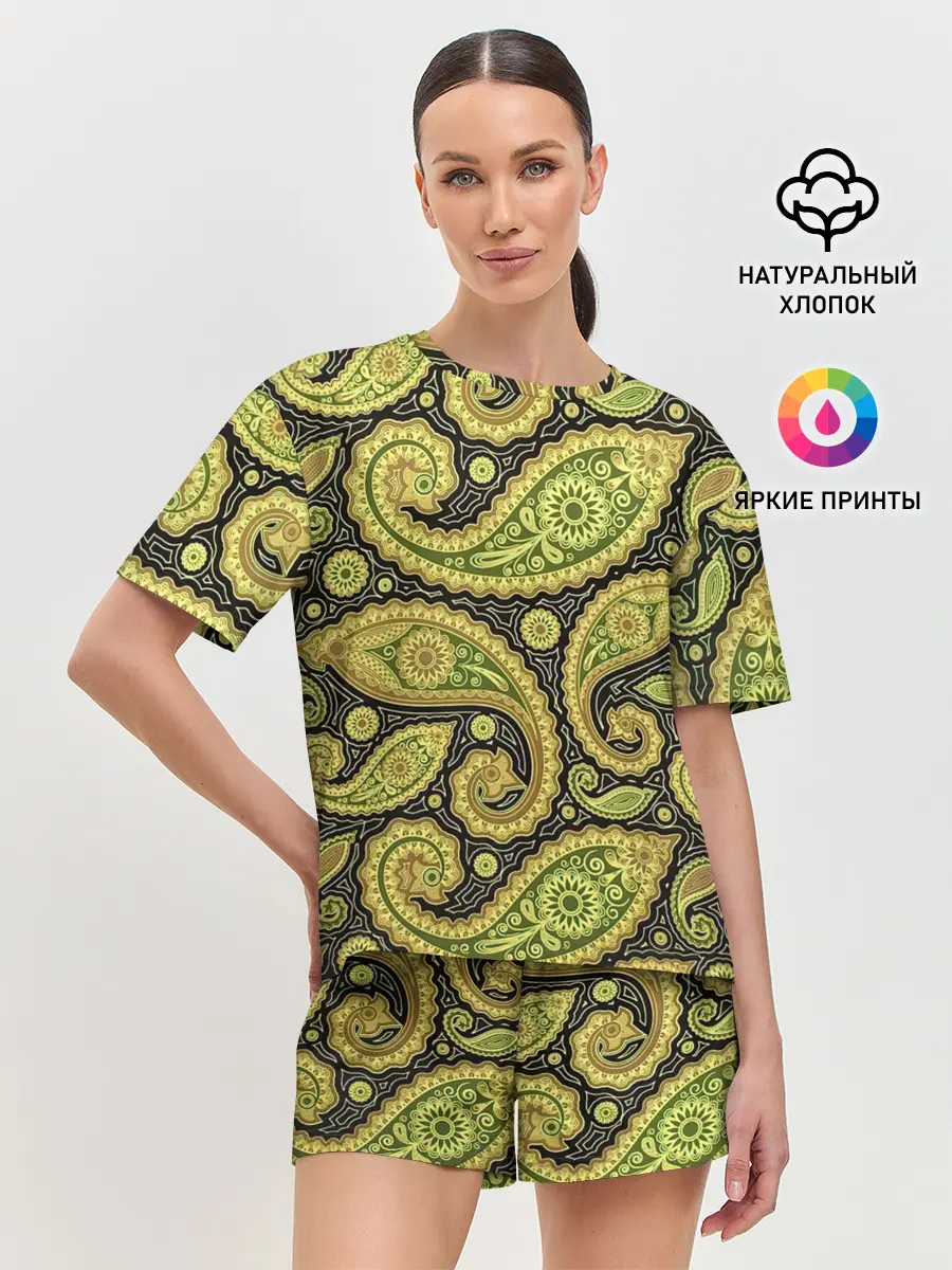 Женская пижама с шортами / Молекулярная хна