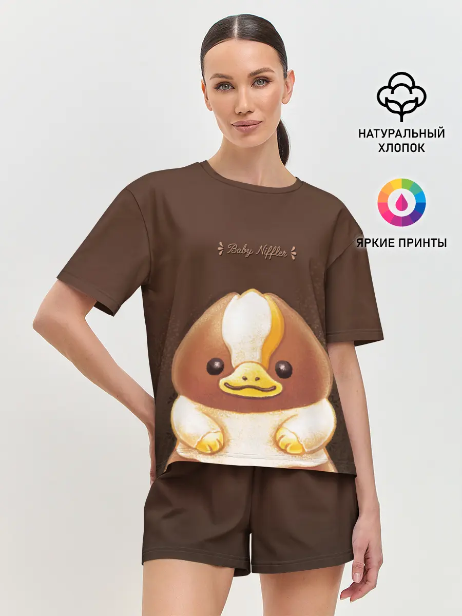 Женская пижама с шортами / Baby Chocolate Niffler