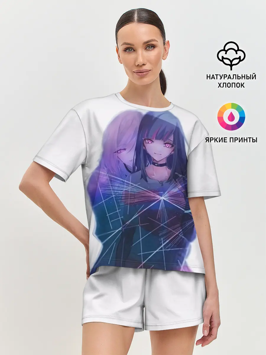 Женская пижама с шортами / акудама драйв