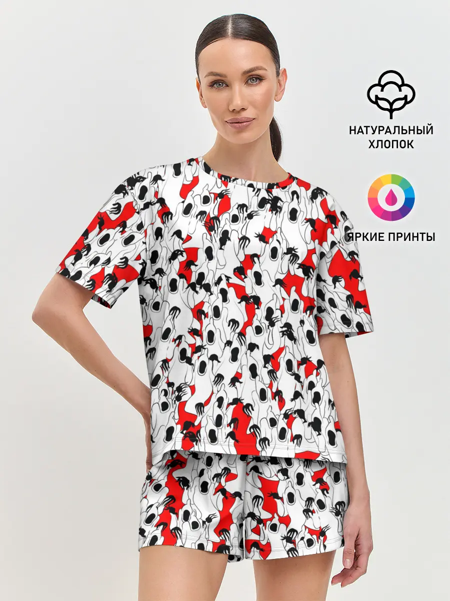Женская пижама с шортами / Haunted Family