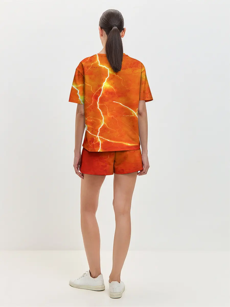 Женская пижама с шортами / Молния