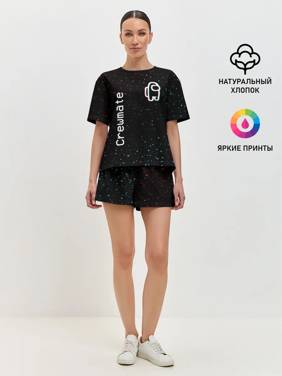 Женская пижама с шортами / AMONG US - Зимний