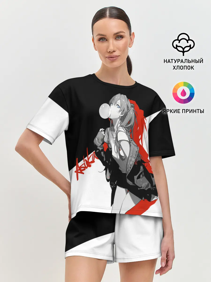 Женская пижама с шортами / Asuka Langley Evangelion