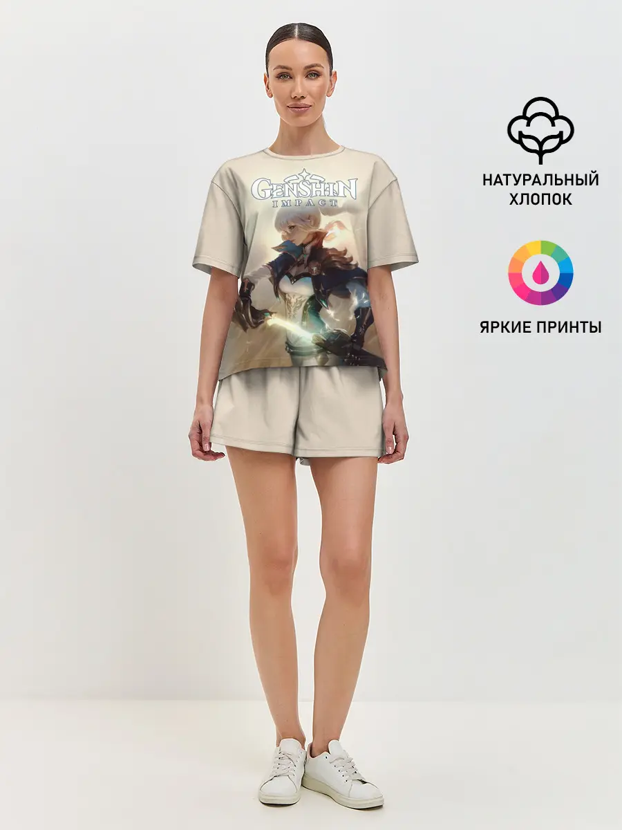 Женская пижама с шортами / Genshin Impact