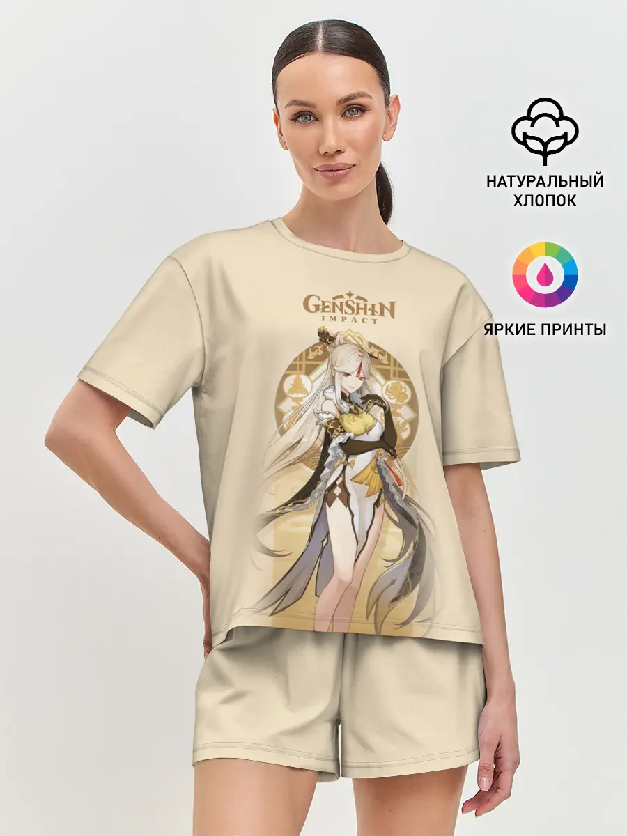 Женская пижама с шортами / Genshin Impact