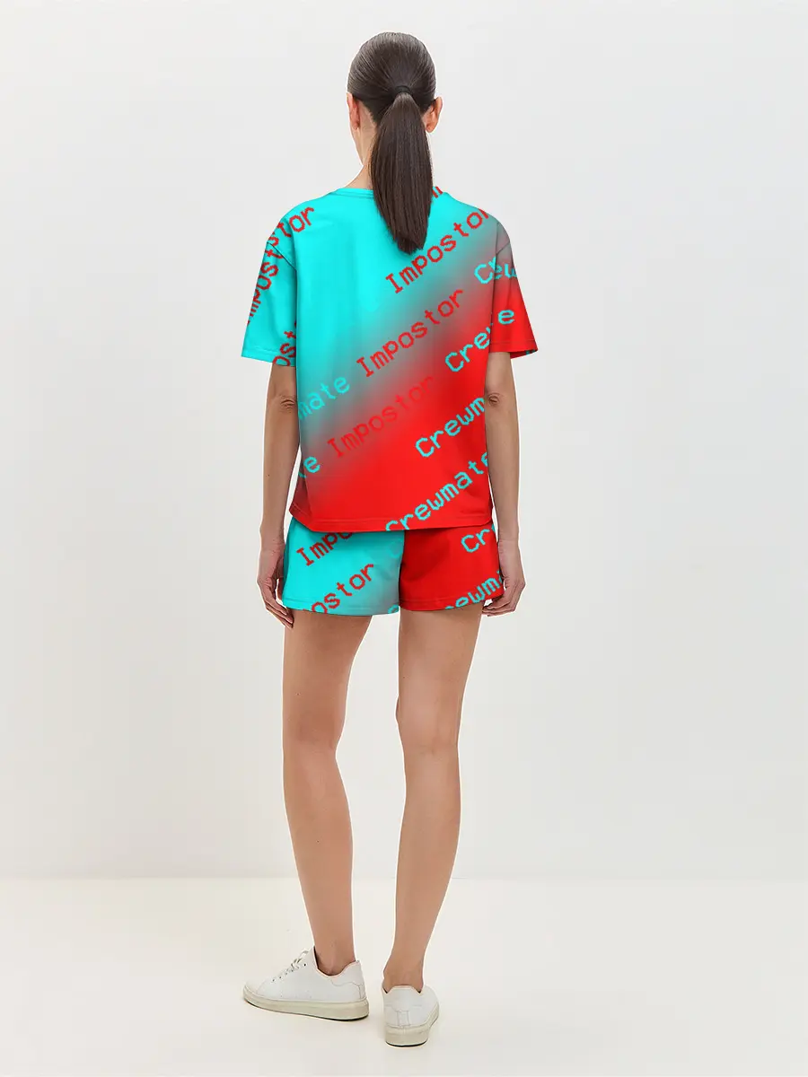 Женская пижама с шортами / AMONG US - Impostor/Crewmate