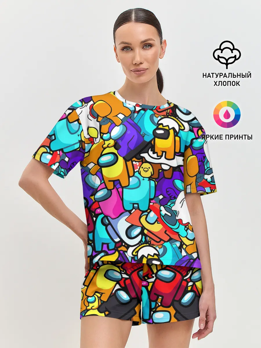 Женская пижама с шортами / AMONG US