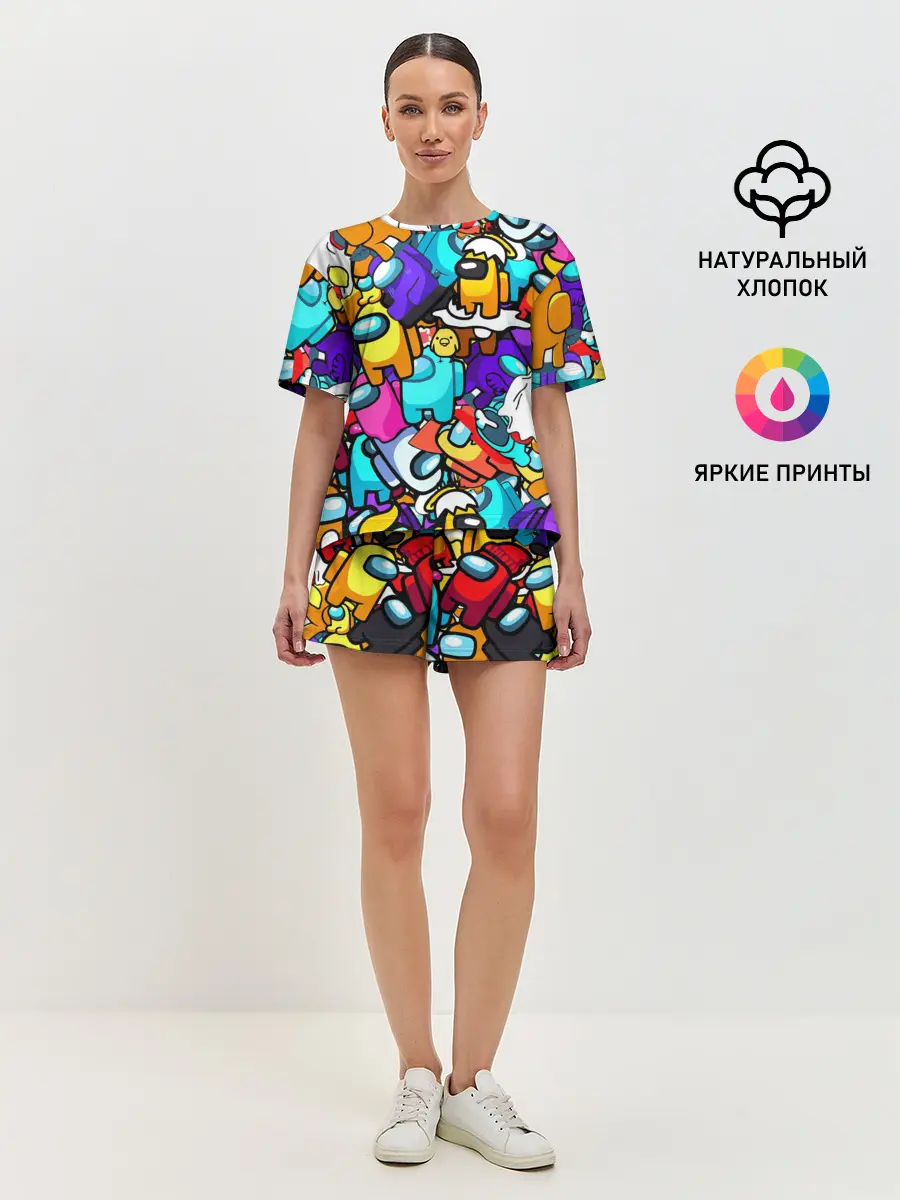 Женская пижама с шортами / AMONG US