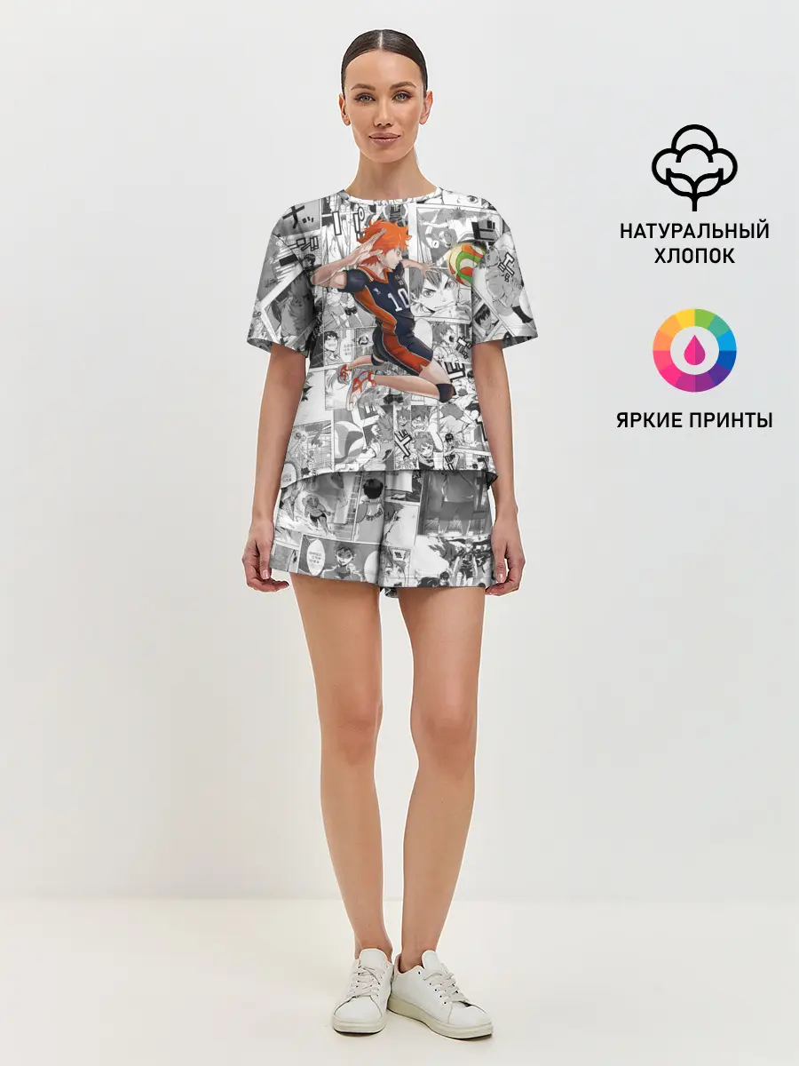 Женская пижама с шортами / Хината Се Haikyu!