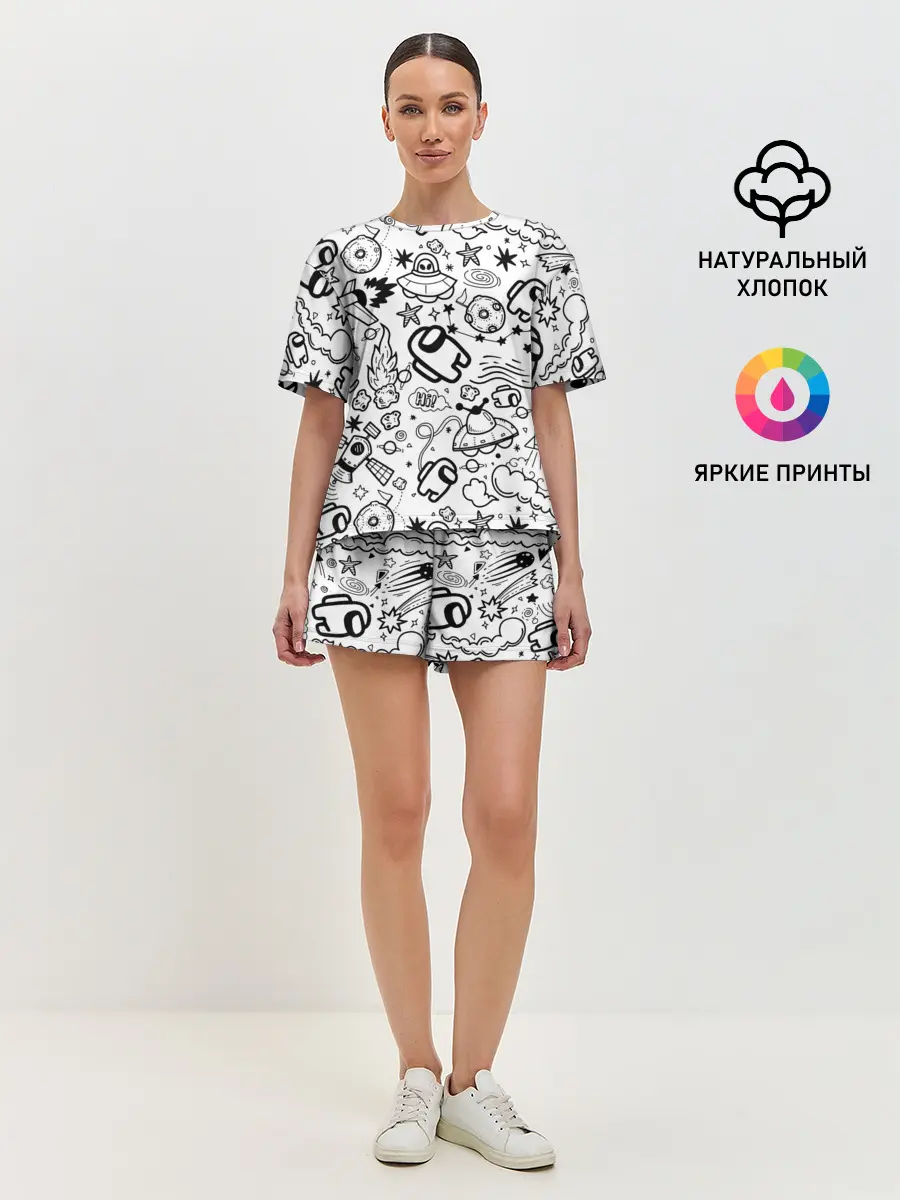 Женская пижама с шортами / AMONG US