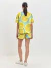 Женская пижама с шортами / лимончики