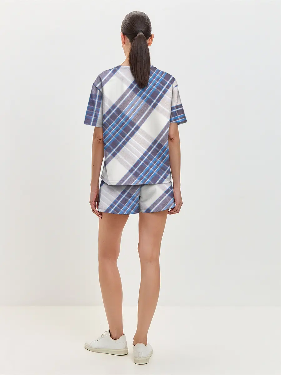 Женская пижама с шортами / Шотландка | Scottish | Tartan