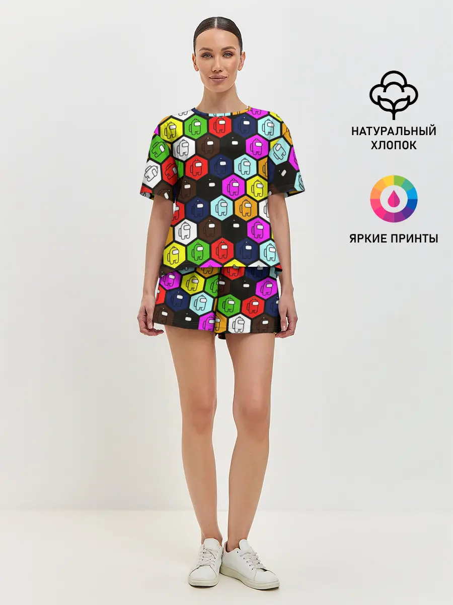 Женская пижама с шортами / AMONG US