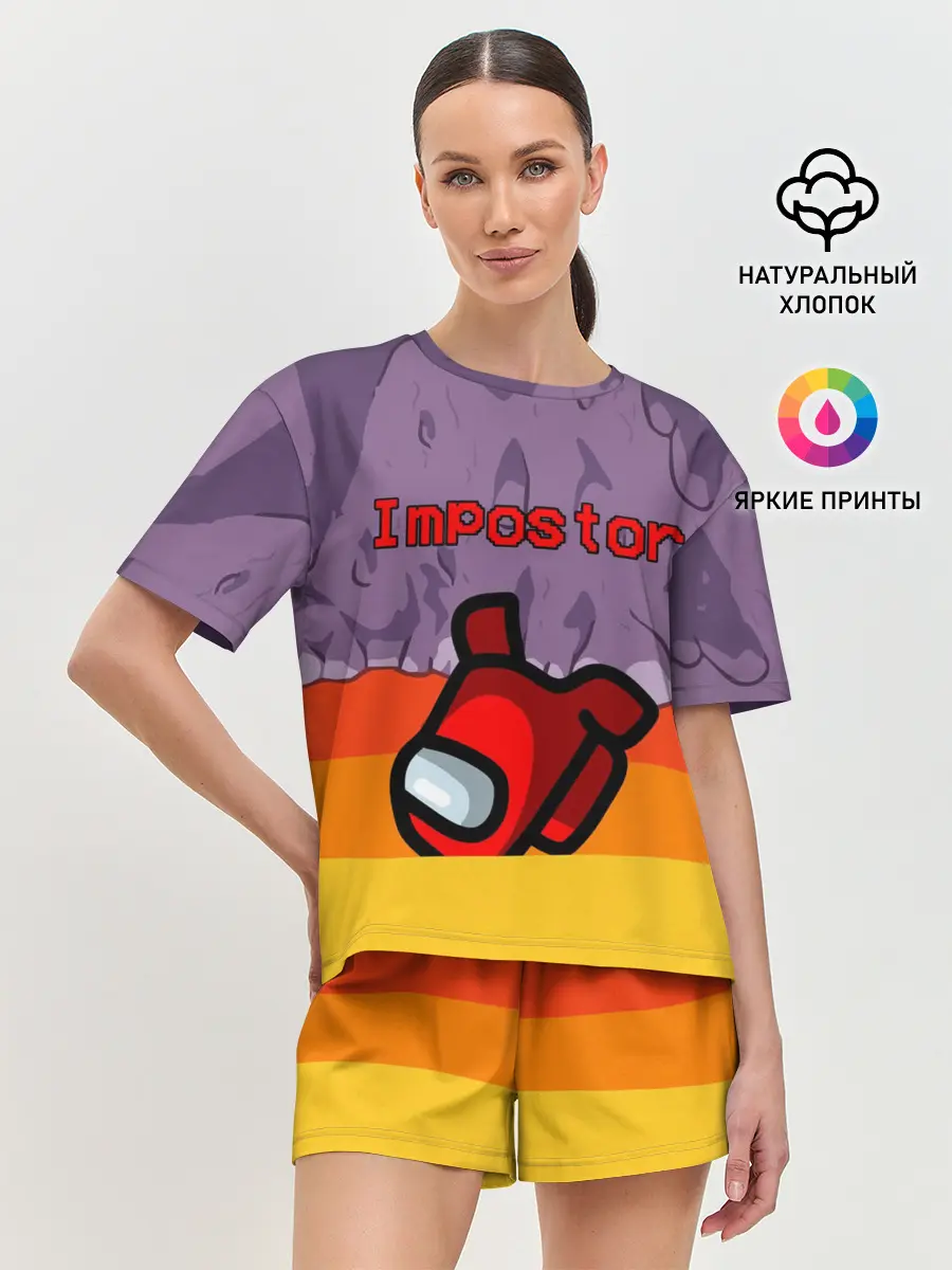 Женская пижама с шортами / AMONG US