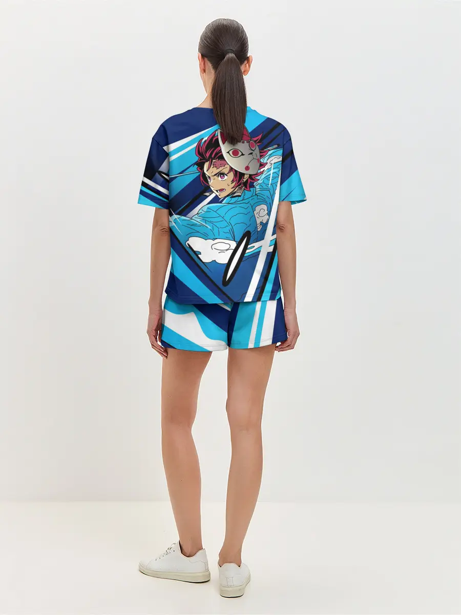 Женская пижама с шортами / Клинок рассекающий демонов