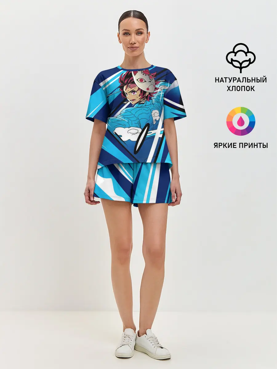 Женская пижама с шортами / Клинок рассекающий демонов