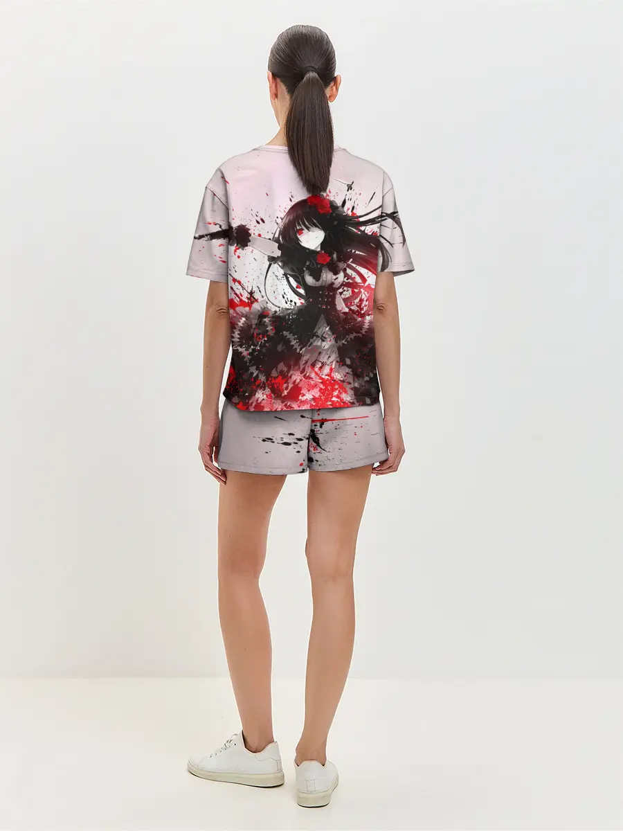 Женская пижама с шортами / рандеву с жизнью