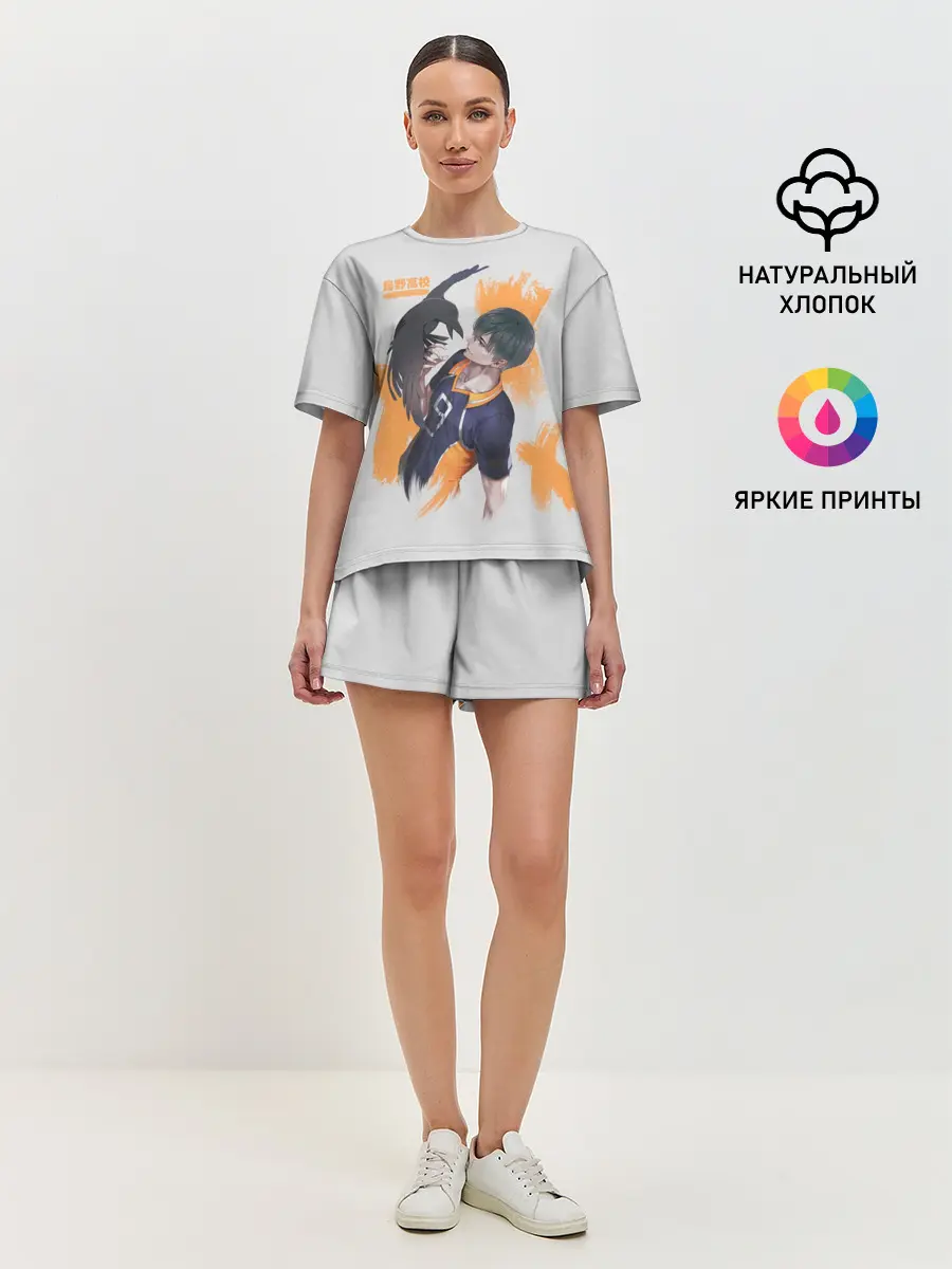 Женская пижама с шортами / Кагеяма Тобио