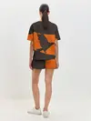 Женская пижама с шортами / Karasuno оранжевая полоса