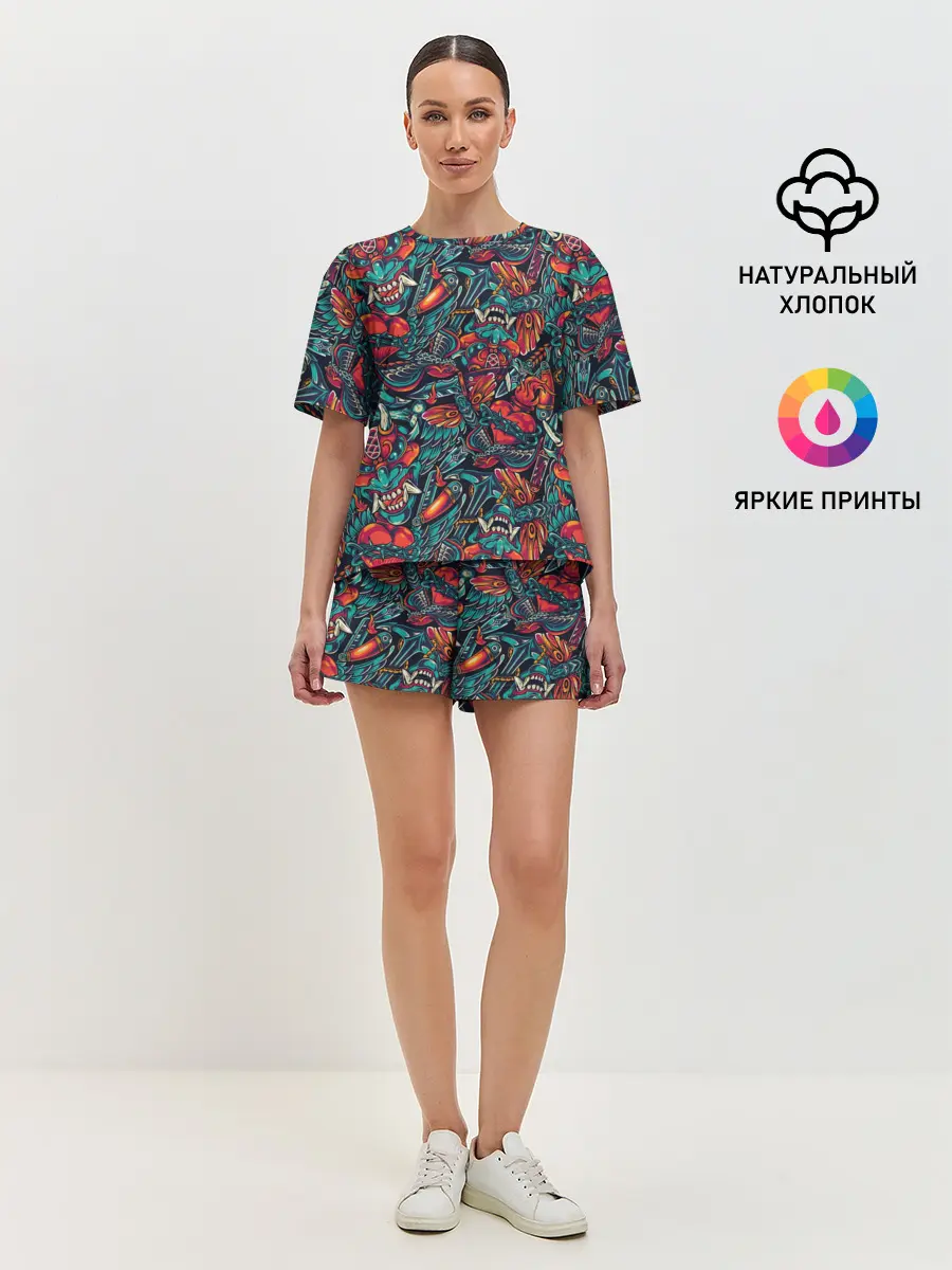 Женская пижама с шортами / Якудза