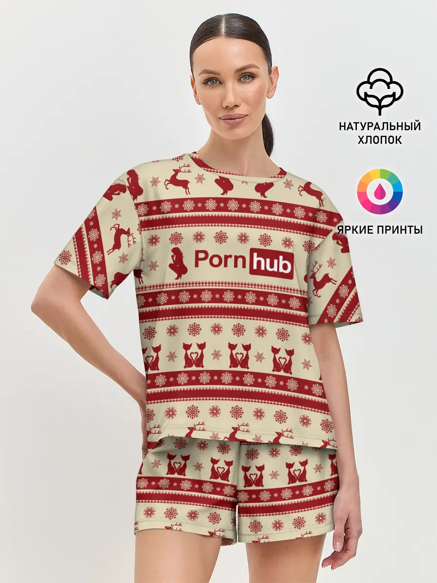 Женская пижама с шортами / Pornhub