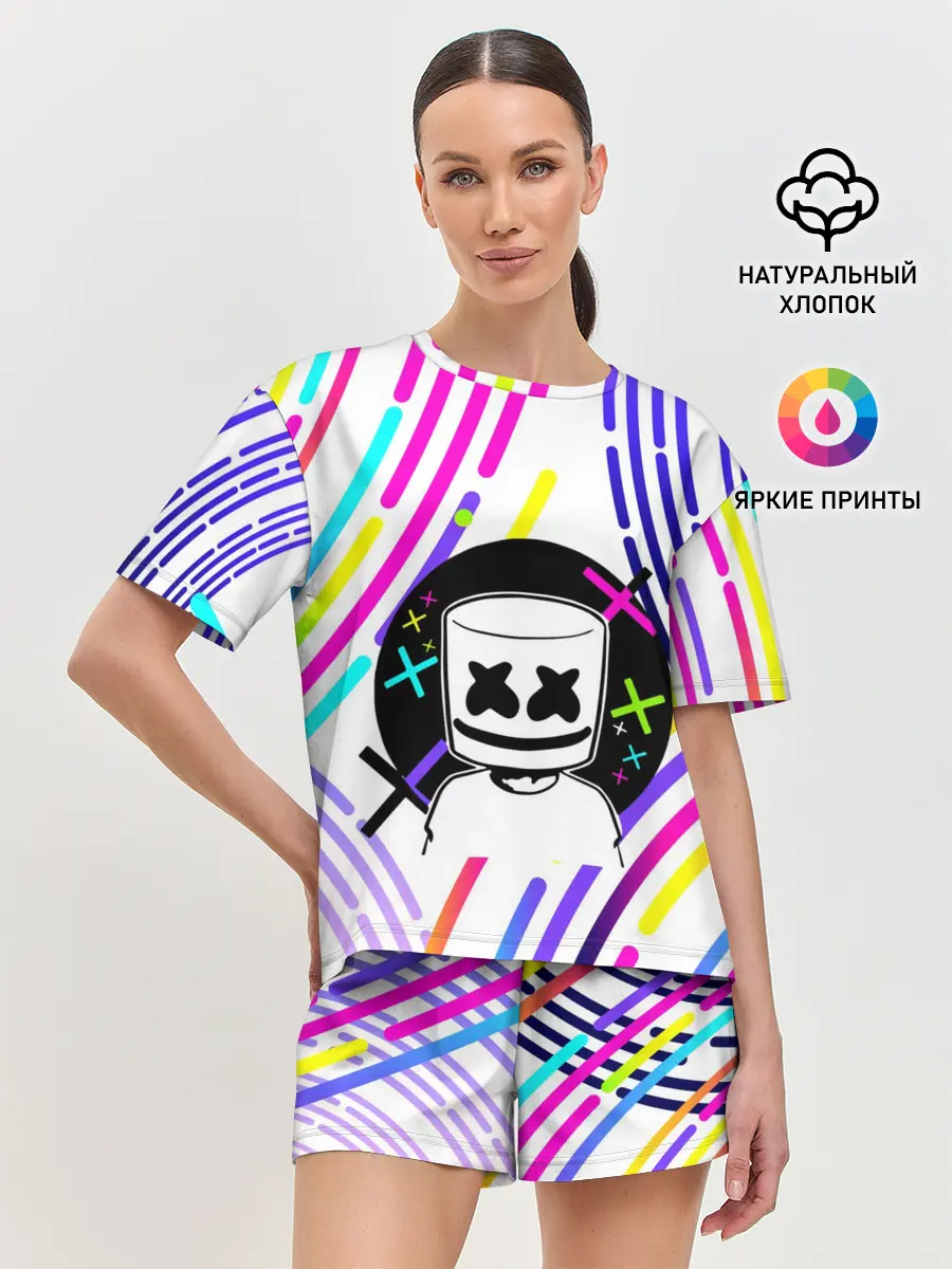Женская пижама с шортами / MARSHMELLO