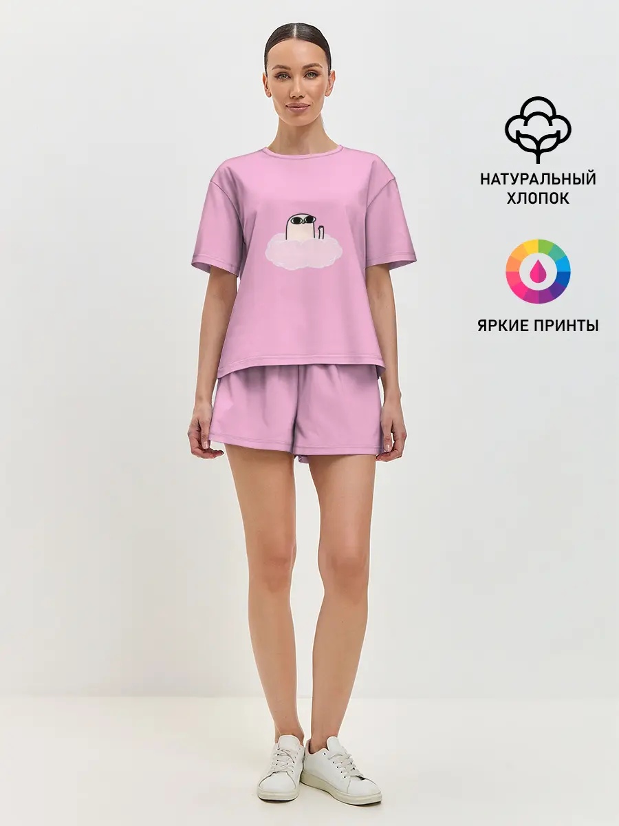 Женская пижама с шортами / мем