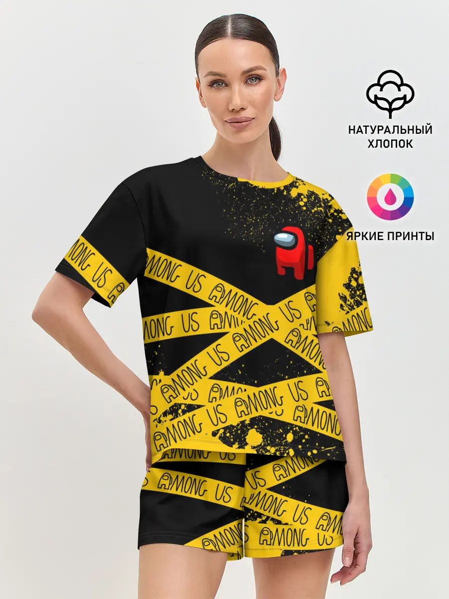 Женская пижама с шортами / AMONG US / Амонг Ас
