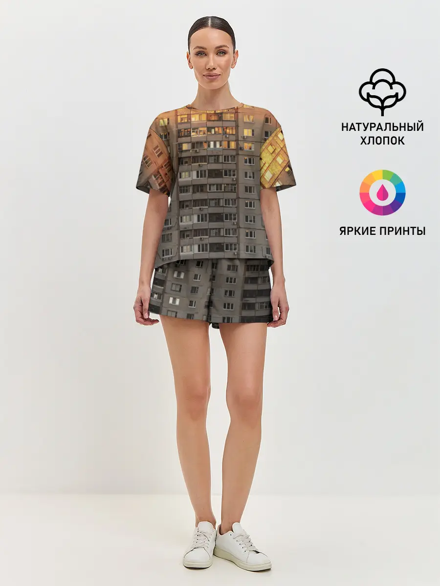 Женская пижама с шортами / Панелька