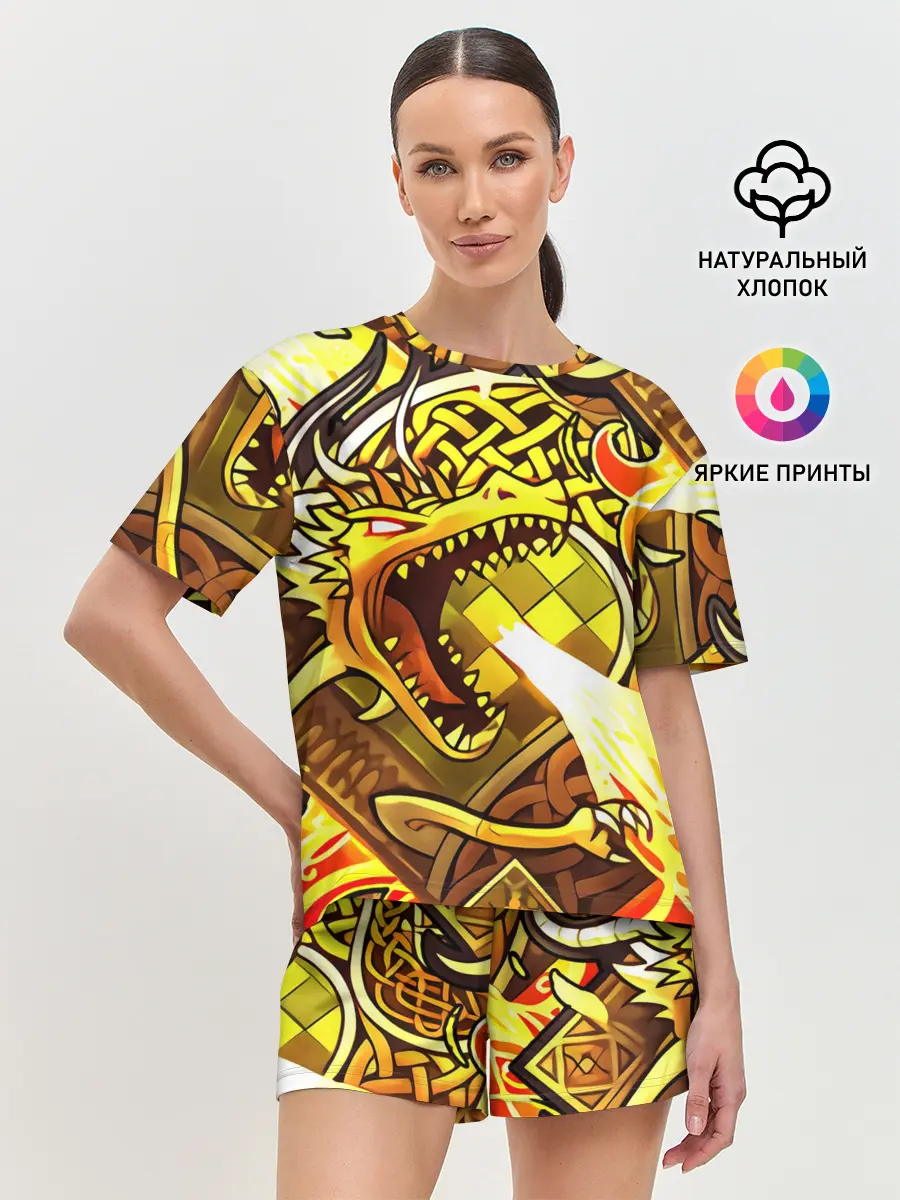 Женская пижама с шортами / CS GO - DRAGON LORE | ИСТОРИЯ О ДРАКОНЕ