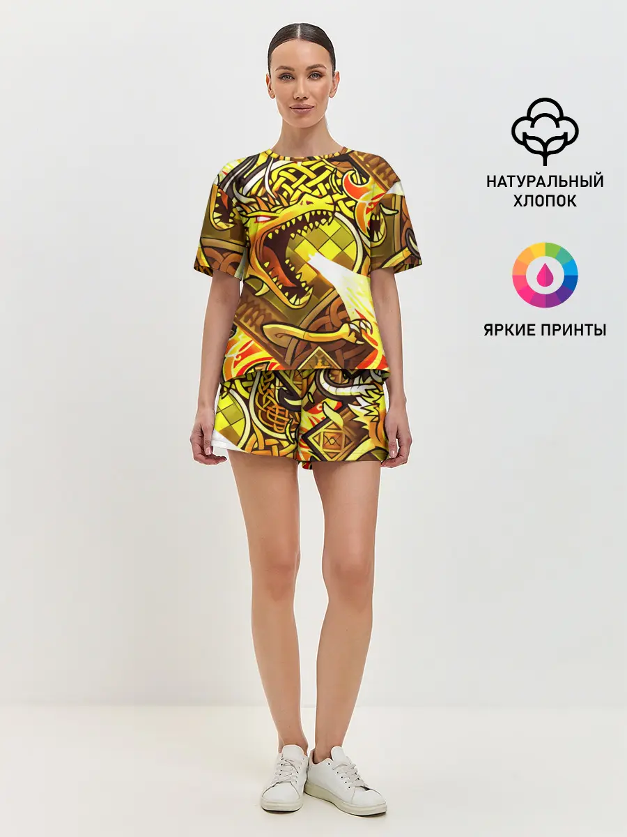 Женская пижама с шортами / CS GO - DRAGON LORE | ИСТОРИЯ О ДРАКОНЕ