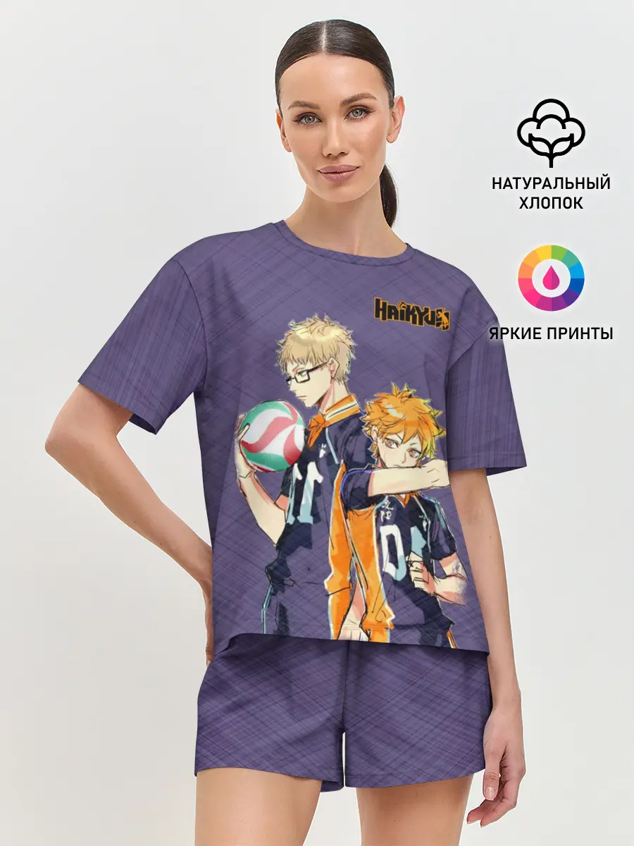 Женская пижама с шортами / Haikyuu Кэй Цукишима