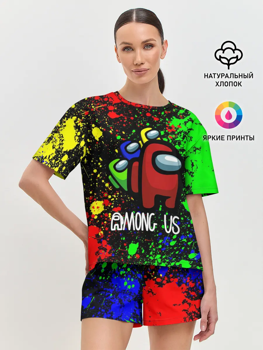 Женская пижама с шортами / AMONG US