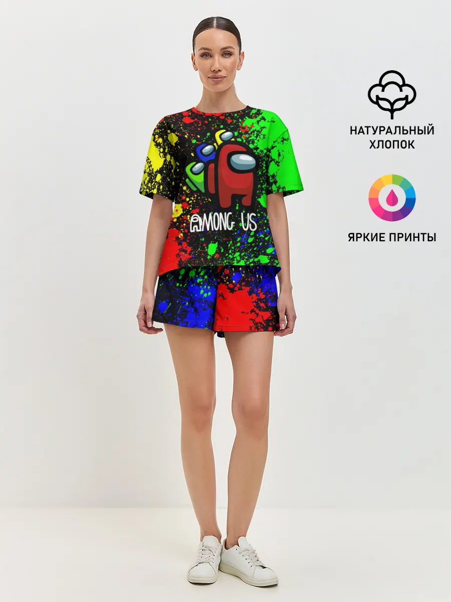 Женская пижама с шортами / AMONG US