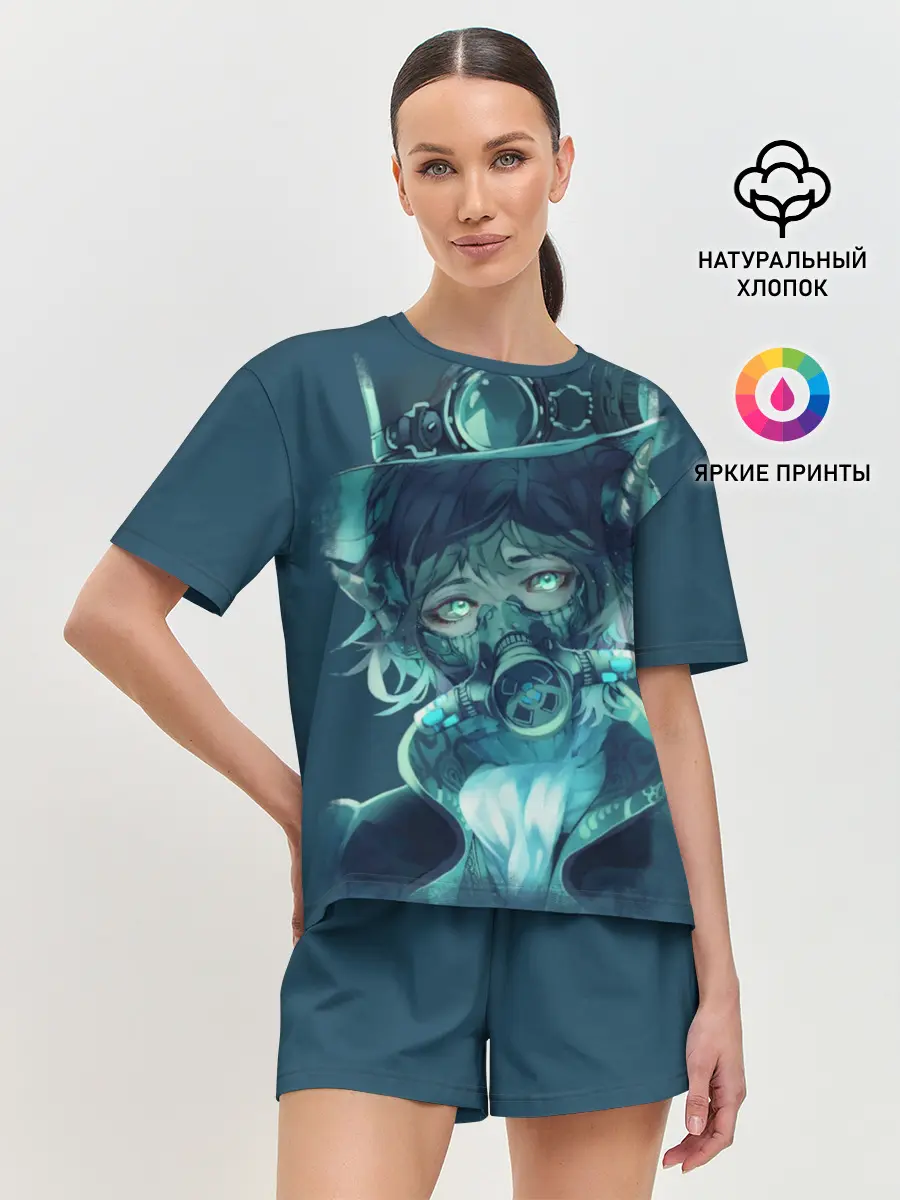 Женская пижама с шортами / Маска. Аниме