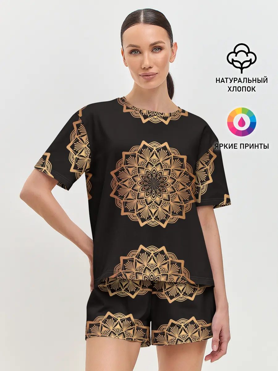 Женская пижама с шортами / Мандала