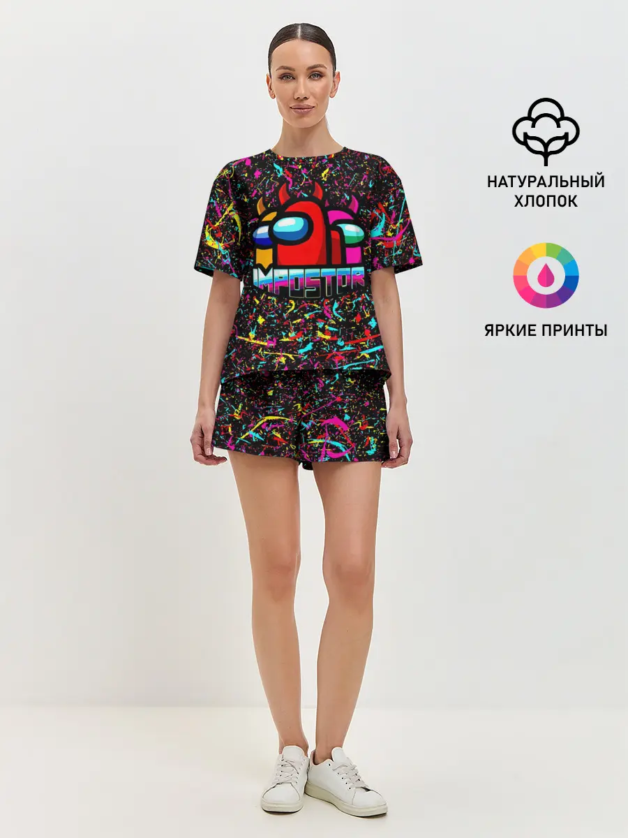Женская пижама с шортами / AMONG US