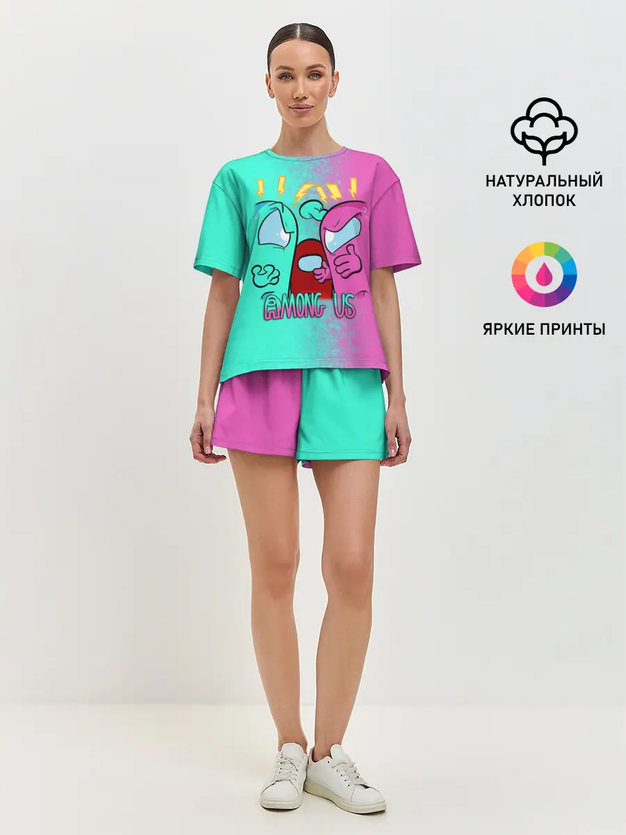 Женская пижама с шортами / AMONG US