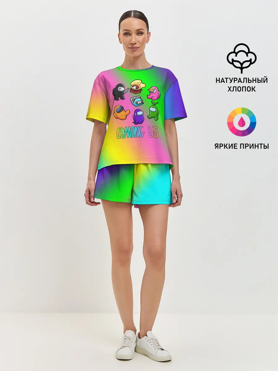 Женская пижама с шортами / AMONG US