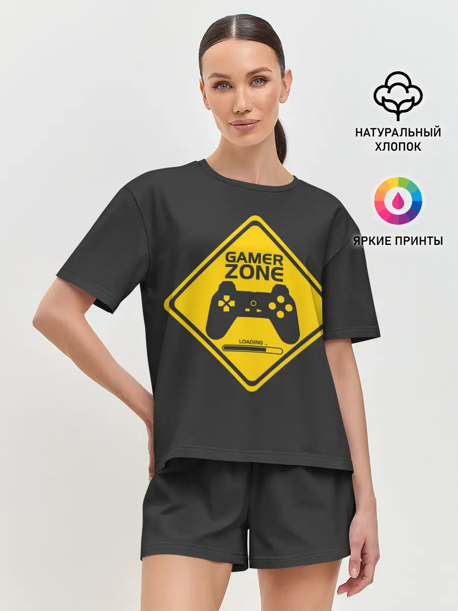 Женская пижама с шортами / Gamer zone