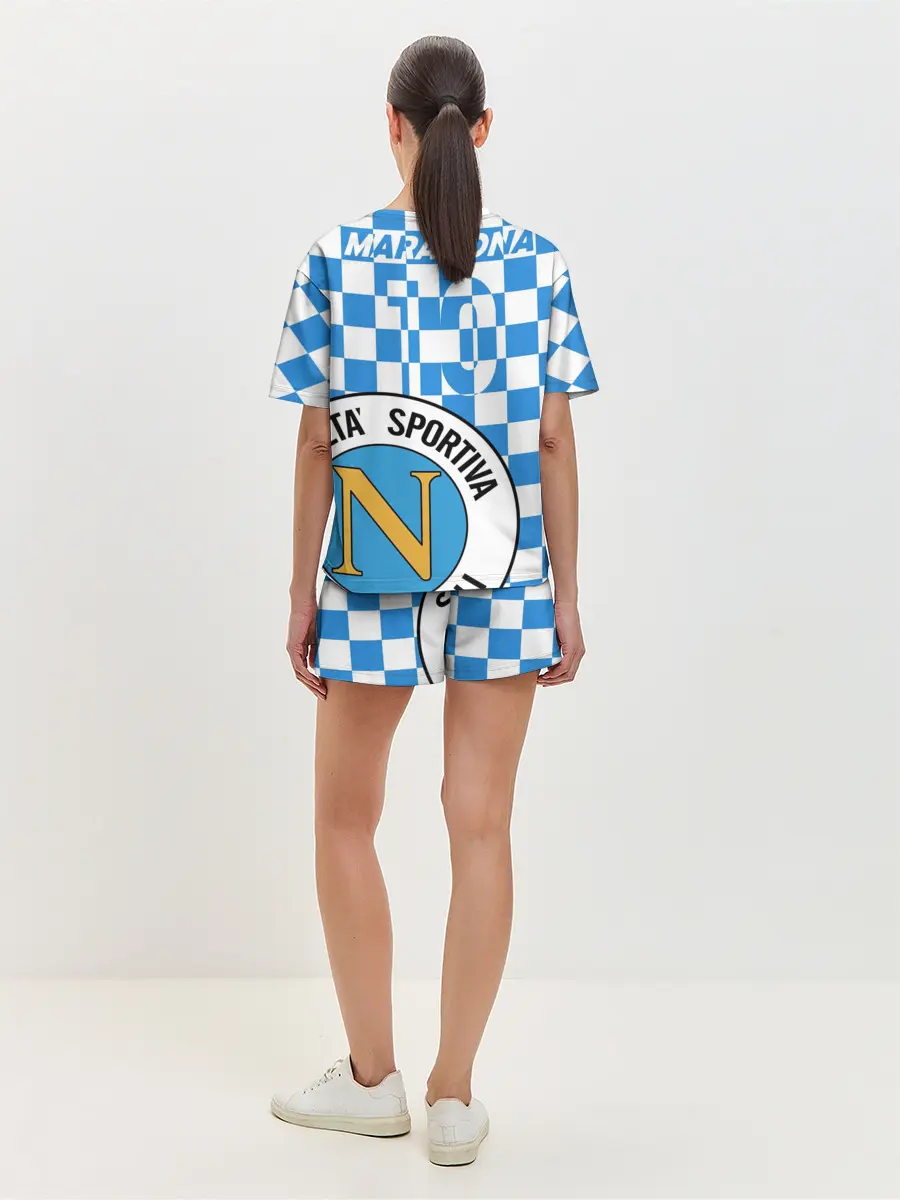 Женская пижама с шортами / Форма Наполи - Марадона 10