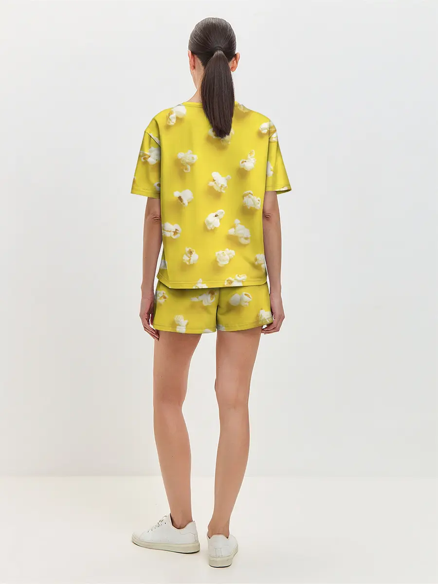 Женская пижама с шортами / Попкорн