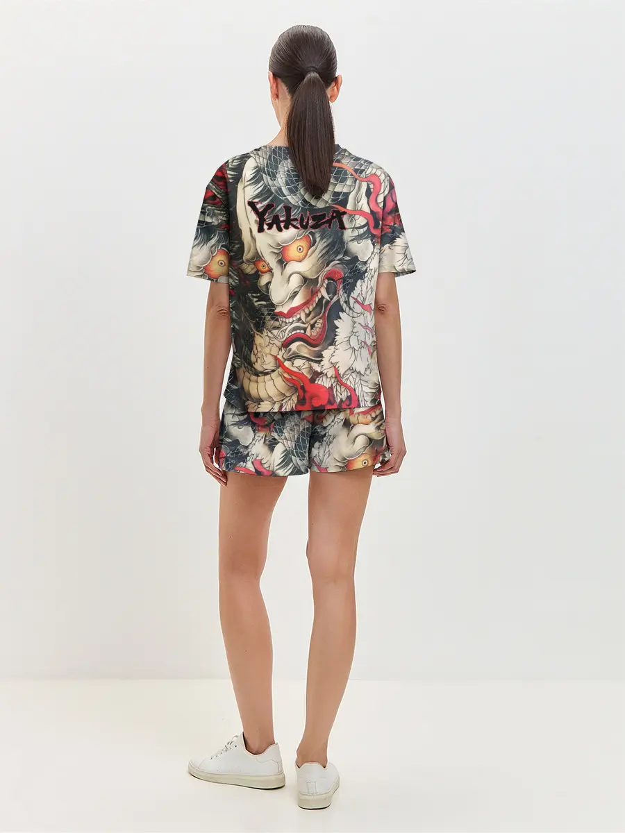 Женская пижама с шортами / Самурай