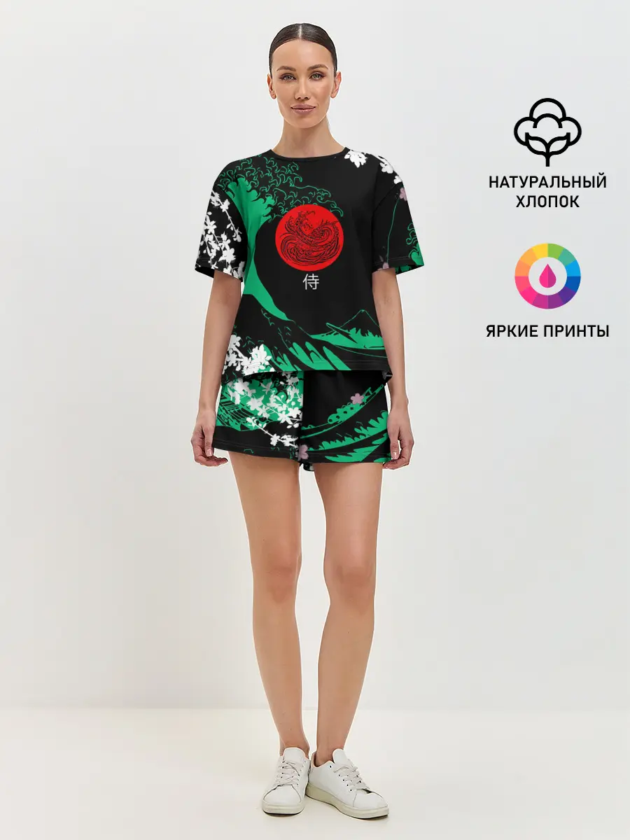 Женская пижама с шортами / Japanese style