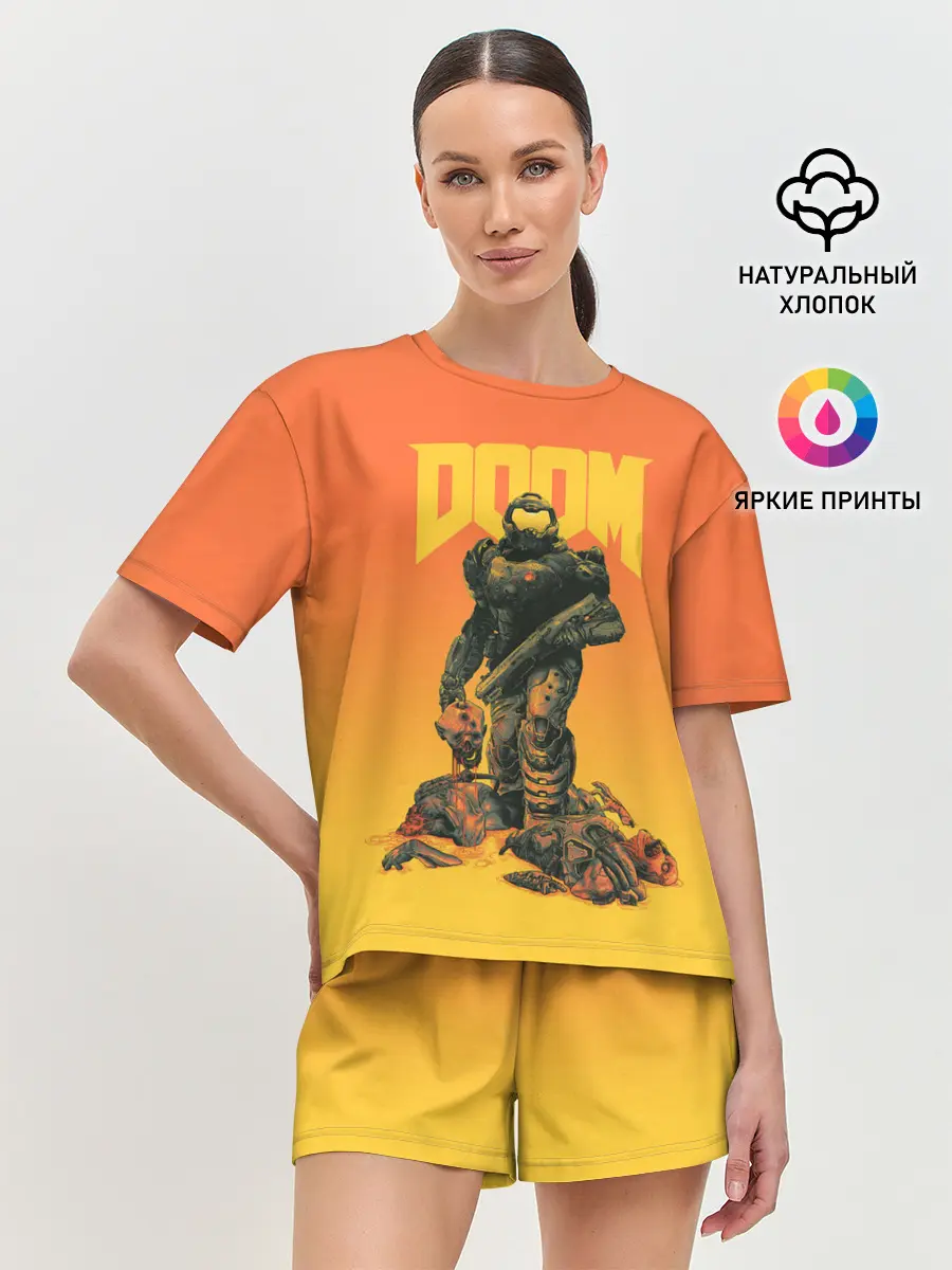 Женская пижама с шортами / Doom