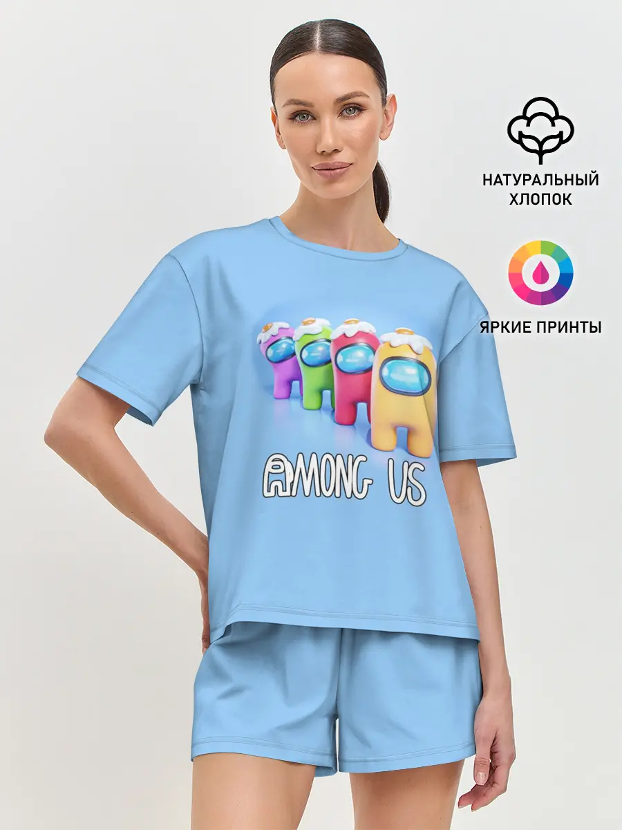 Женская пижама с шортами / AMONG US